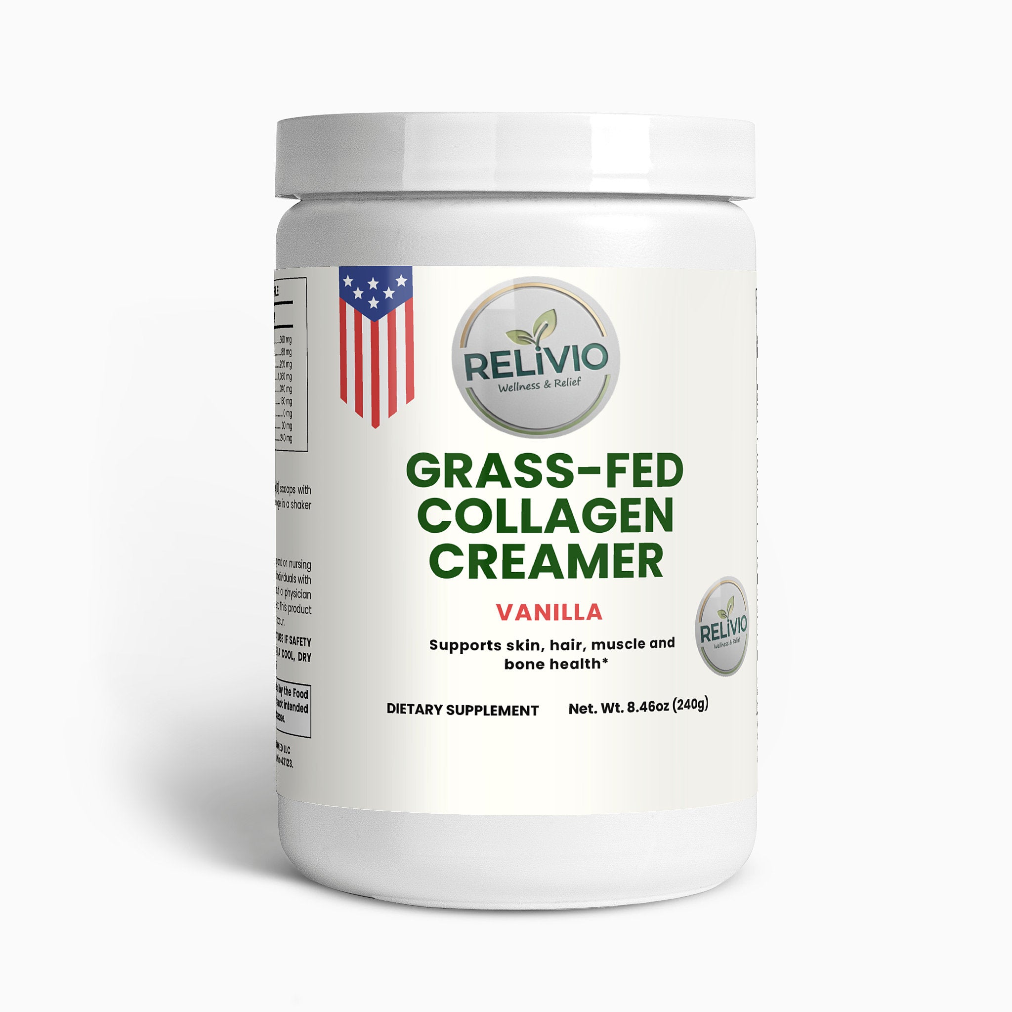 Grass-Fed Collagen Creamer (Vanilla)